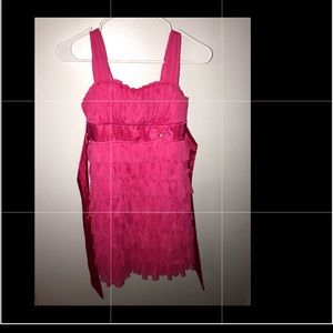 My Michelle Size 12 Hot Pink Ruffle Dress